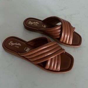 Seychelles Word For Word Slide Leather Sandal Size 8